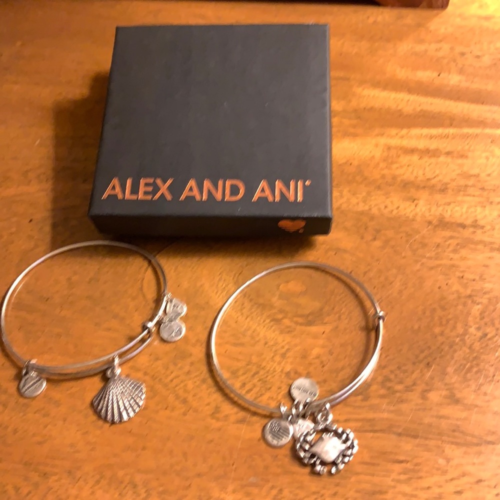Alex and Ani expandable bracelets